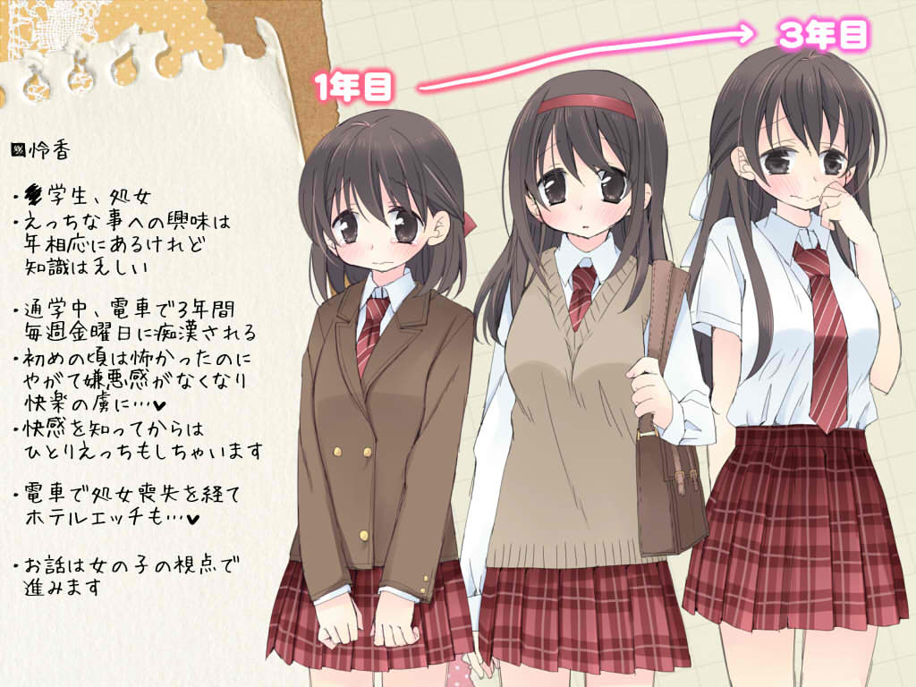 3年間痴漢される女の子のプロフィール